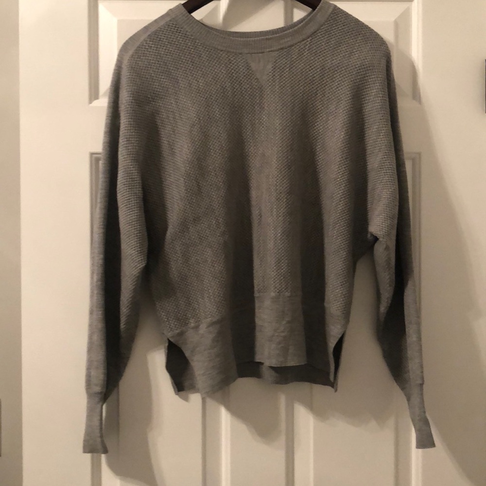 Vince Grey Boxy Wool/silk sweater